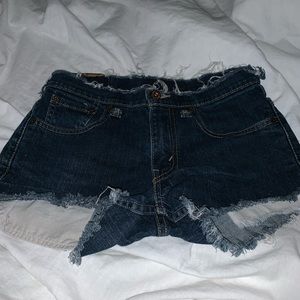 Denim shorts